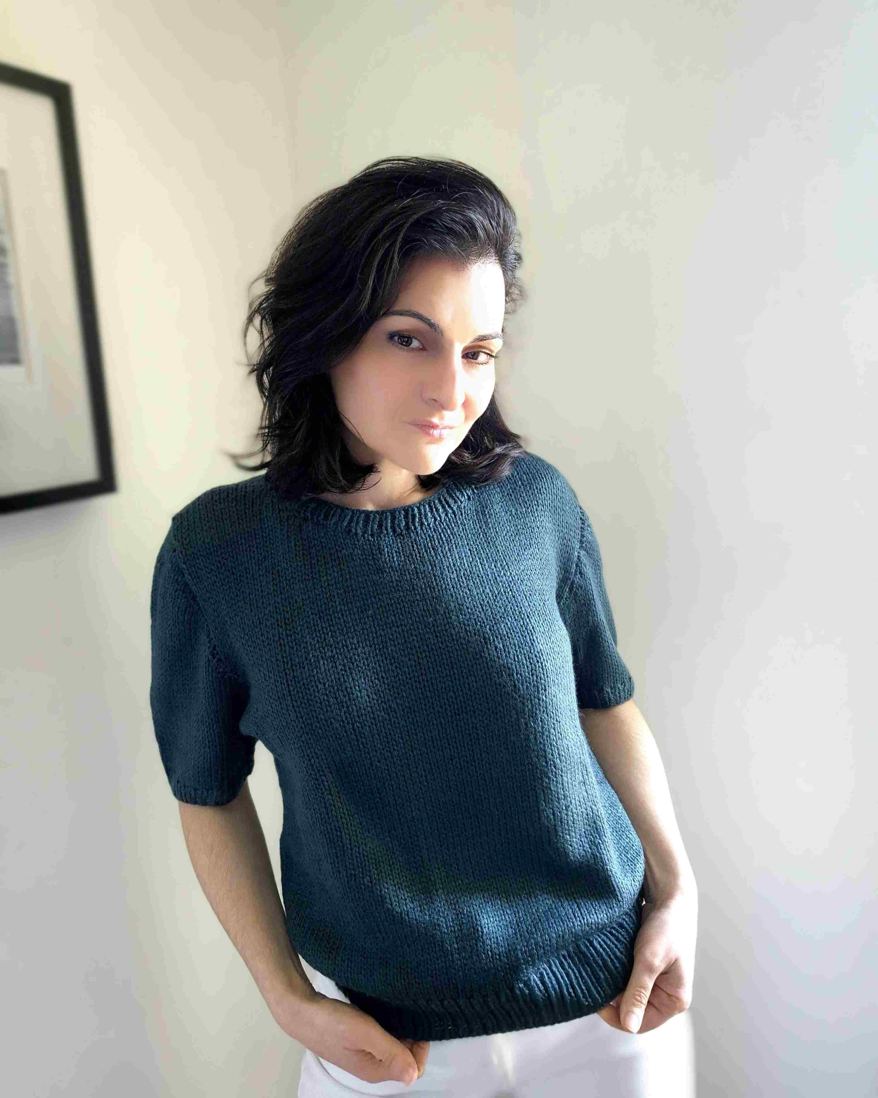 Pull Patron GIAN MARCO DROPS knitting pattern tricot monblabladefille