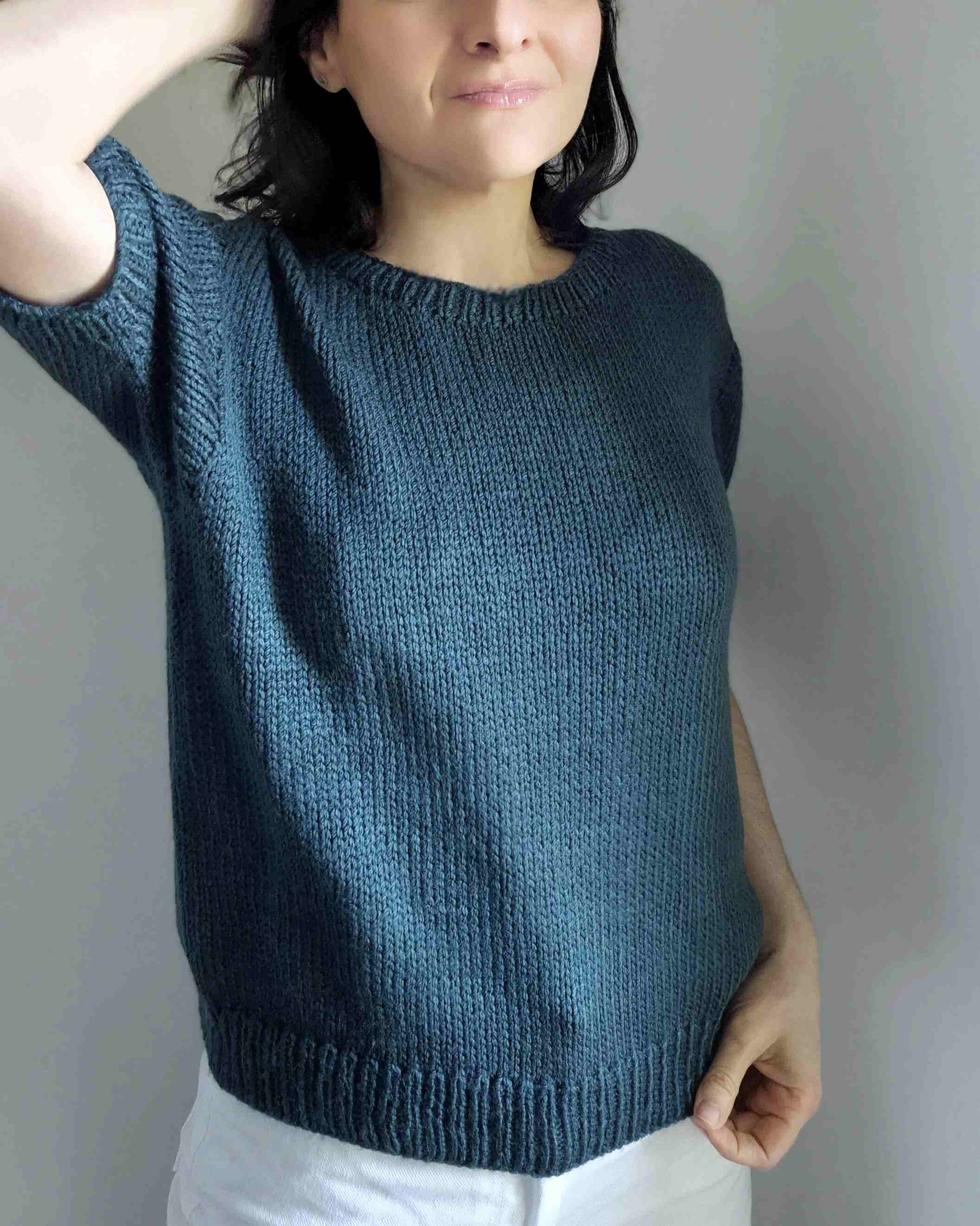 Pull Patron GIAN MARCO DROPS knitting pattern tricot monblabladefille