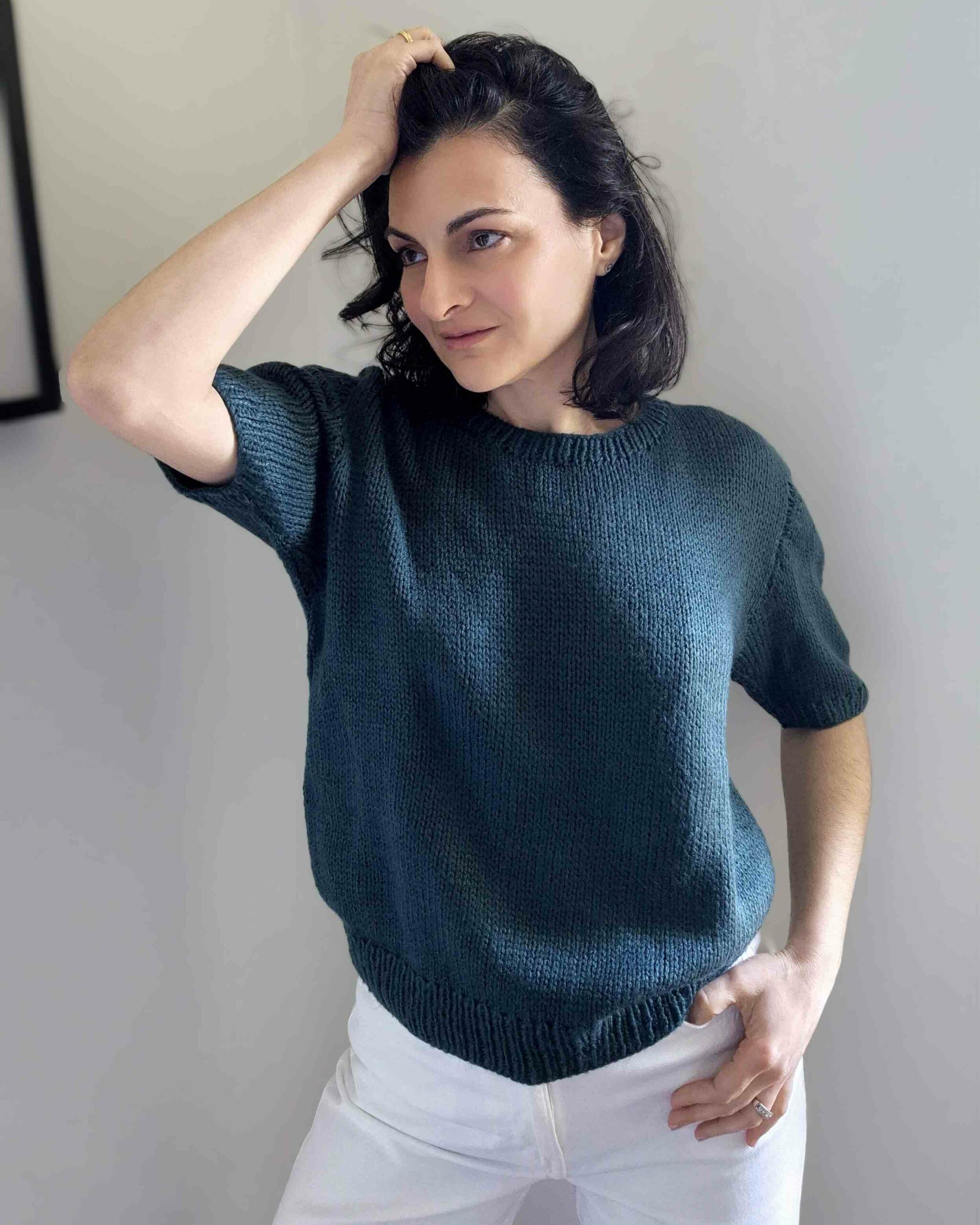 Pull Patron GIAN MARCO DROPS knitting pattern tricot monblabladefille